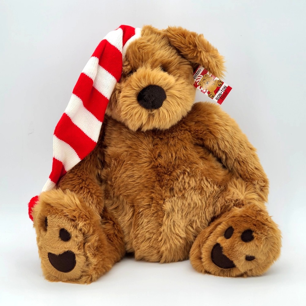 VTG Russ Berrie Benton The Bon-Ton Bear 18" Plush 2000 Make A Wish NWT